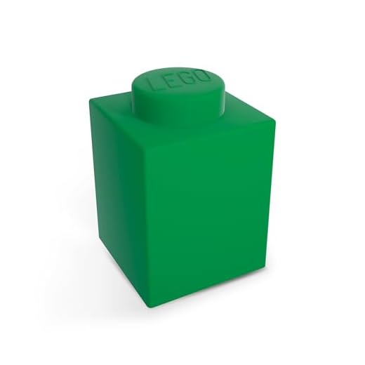 LEGO Classic 1x1 Brick Silicone NiteLite Lampe Nachttischlampe Nachtlicht 8x8x11 (Grün)