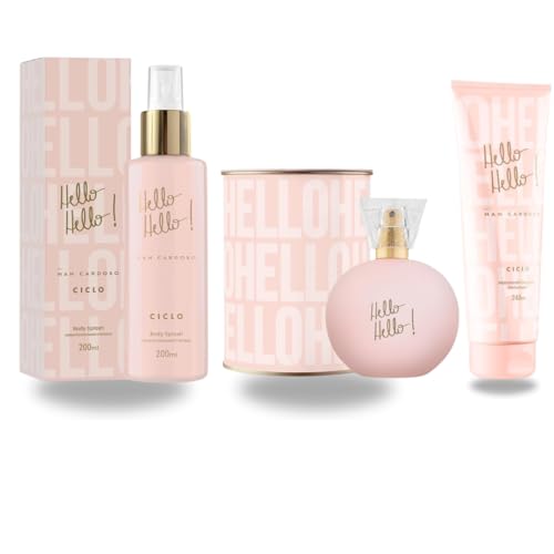Kit Hello hello Loção hidratante + Colonia + Body splash Nah Cardoso