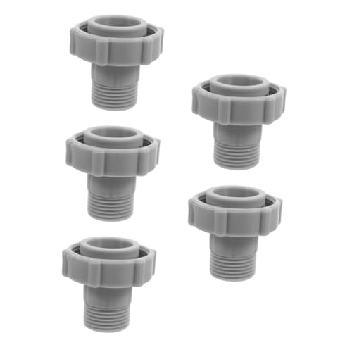 TOYANDONA 5 Piezas De Juntas para Piscina Accesorios De Salida para Piscina Conector De Tubería De Drenaje para Piscina Accesorios para Piscina Tapón De Drenaje para Piscina Adaptador