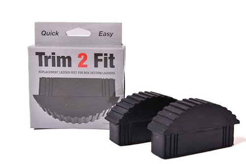 Trim 2 Fit Replacement Rubber Ladder Feet - Cut to Size for Your Extension Ladder