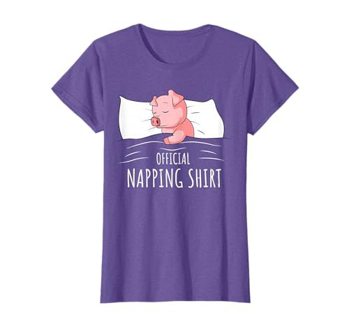 Sleeping Pig Lover Swine Official Napping T-Shirt