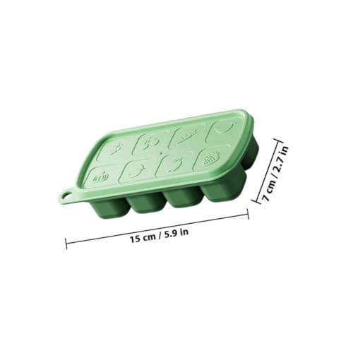 Bandejas para cubitos de hielo con tapa, 3 piezas miniatura 2