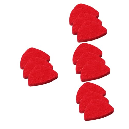 ERINGOGO 4セット ギター ウクレレ ピック ウールフェルト 練習用ピック フォークエレキギター用 ポータブルギターアクセサリー 3個*4