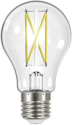 Satco S12415, 8 Watt, A19, Clear, Medium Base, 3000K, 90 CRI, 120 Volt LED Bulb image 5