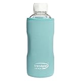 Trendglas Jena Flaschenhülle / Neopren-Schutzhülle / Thermohülle, blau - für Glasflasche, 1000 ml
