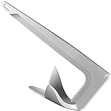 Acero Galvanizado Premium: El ancla de barco de estilo de bruce está hecha de acero galvanizado de alta calidad. El material de primera calidad es tan fuerte que es a prueba de herrumbre, resistente a la corrosión y se pùede usar a largo plazo.