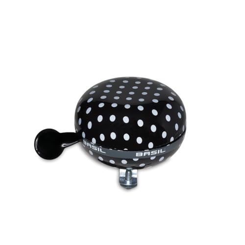Ding-Dong Glocke Basil Polka Dot black/white dots, Ø 80mm