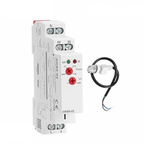 Relé de sensor de luz GRB8 para solucionar el olvido de luces encendidas con apagado automático