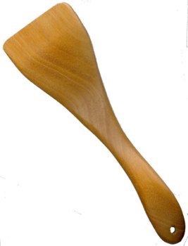 Spatula Hand Carved Honduras Genuine Mahogany Large Spatula 115 inch