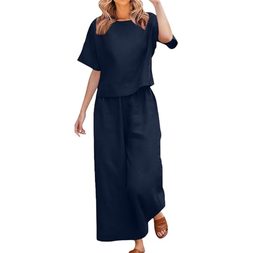 Ensemble d'été deux pièces coupe ample et tissu léger ultra confortable