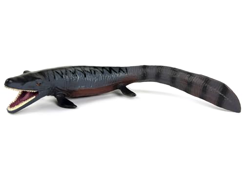 Image of SmilerSmile 7.8 inch Tylosaurus Figurine Plastic Sea Creature Toy for Toddlers | Solid PVC Action Figure, Simulation Sea Animals, Educational Ocean Animal Model, Non-toxic Safe Bath Toy for Kids