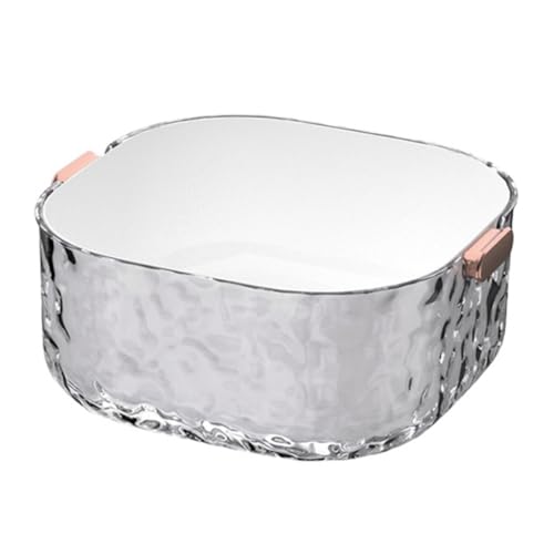 Hoement Cesta De Drenaje De Gran Capacidad, Cesta Coladora Para Fregadero, Cesta Para Lavar Frutas, Cesta Para Escurrir Frutas, Contenedor De Drenaje, Colador De Frutas De Cocina, Colador