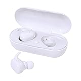ラスタバナナ スマホ Android iPhone用 Bluetooth 5.0 完全ワイヤレス ステレオ イヤホン マイク カナル型 ブルートゥース 左右分離型 タッチセンサー イヤーパッド付 通話可能 ハンズフリー ホワイト RTWS02WH