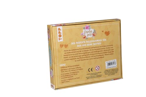 TOPP Lovely You Schmuckset #GirlPower. Anleitung und Material für 5 Armbänder. Über 400 Perlen: Anleitungen, Freundschaftstest, über 400 bunte Perlen, Herz-, Smiley-, Buchstaben-Perlen