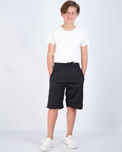 Image of 5 Pack Boys' Mesh Athletic Shorts Basketball Kids Soccer Sports Pockets