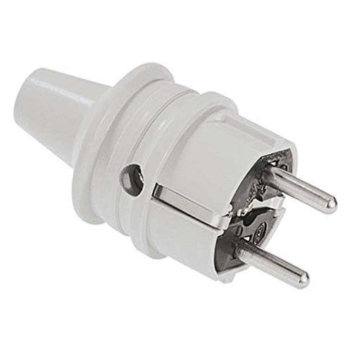 Preisvergleich Produktbild Bachmann 910.971 Schutzkontakt-Zentralstecker in grau