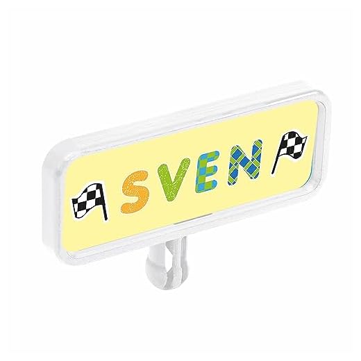 BIG – Bobby Car mitt registreringsskylt – namnskylt för glidfordonet, inklusive körkort för små förare, med klistermärken att göra sig själv, för barn från 1 år