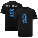 Jameson Williams T-Shirt Black Kid Football Stitched T-Shirt