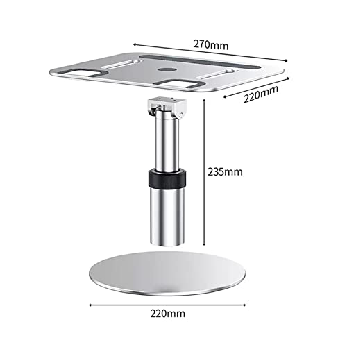 Soporte de proyector escritorio ajustable de aleación de aluminio, diseño elegante y estable, base antideslizante de silicona miniatura 2