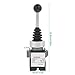 Joystick Monolever Switch, 8 Ways Switch 4 Contacts Momentary Normal Open Elliptical Black Handle Joystick Switch for Industrial Switches