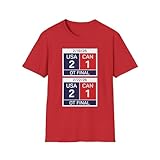 USA 2026 Hockey Olympics T-Shirt with Scoreboards β American Men's and Women's Hockey Winter Games Apparel (Red, Medium)