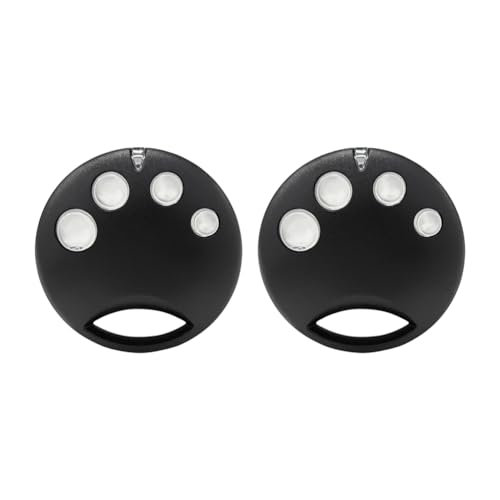 Qussedser 2 Uds Control Remoto para Puerta de Garaje 4 Botones SMILO SM4 433,92 Mhz Transmisor de Llave de Abridor de Puerta con Código Variable