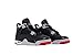 Nike Men's Jordan 4 Bred reimagined Size 12 Black/Fire Red-Cement Grey (FV5029-006)