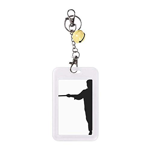 Shaolin stick martial art étui carte de crédit jaune cloche pour vos voyages urbains