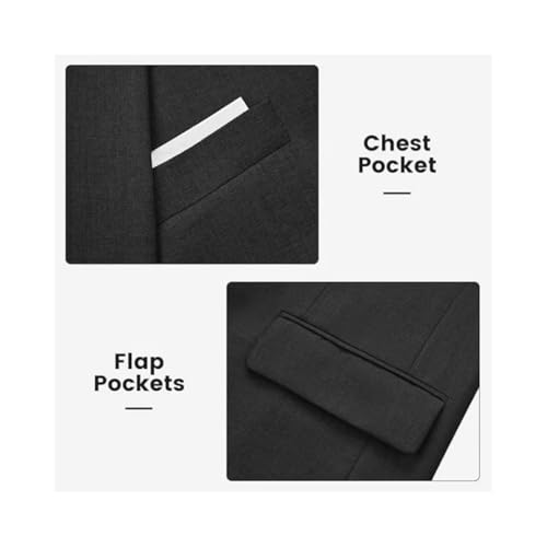 Men's Slim Fit Sporty Suit Jacket Business Blazer Wedding Leisure One Button Coat2