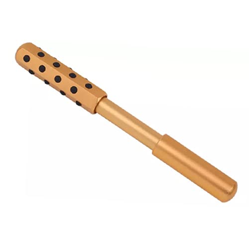 Germanium Facial Roller for Massaging, Minimizing Fine Lines and Wrinkles, and Revitalizing Skin (Gold)