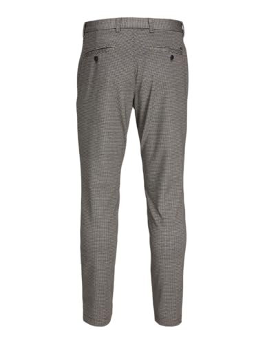 JACK & JONES Herren Jpstmarco Jjcooper Structure Chino Sn Chinohose, Crockery/Detail:Houndstooth, 27W / 32L – Ansicht 2