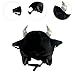 Aosekaa Black Bull Ski Helmet Cover, Warm Adjustable Birthday Gift Outdoor Skiing Helmet Cover Helmet Decor for Girls Women