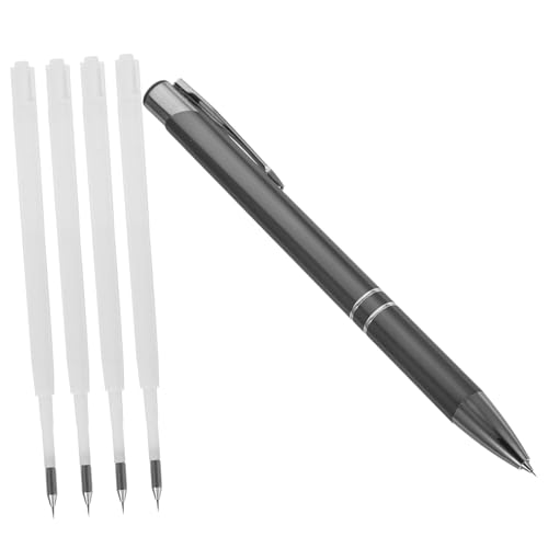Ciieeo 5Pcs Vinyl Weeding Removal Pen Set for Scratch Repair Air Bubble Release Tool with Durable Tip Suitable for Automotive Touchups Craft Projects Grey Color