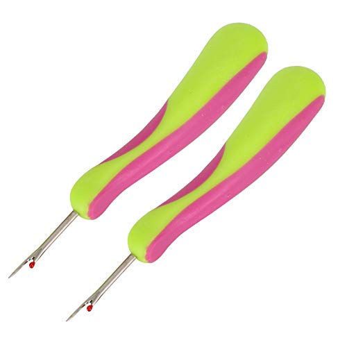 Estink Sewing Seam Rippers, 2pcs 4.7in Stitching Thread Unpicker Thread Cutter Remover Stitch Ripper with Handle for Sewing and Crafting