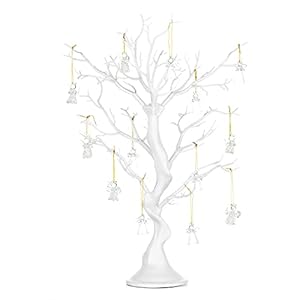 NUPTIO Artificial Tree Decorative Trees: White Twig Tree 22.8in Tall Halloween Decorations Wedding Centerpieces for…