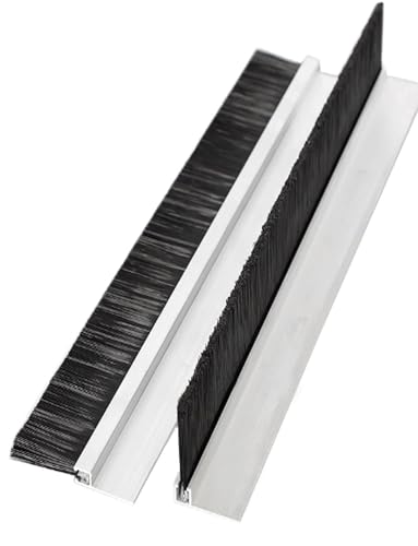 Szczotka do taśm ze stopu aluminium typu H do maszyn przemysłowych – 4 cm szczotka uszczelniająca do szafek i drzwi do skutecznej kontroli kurzu i przeciągów