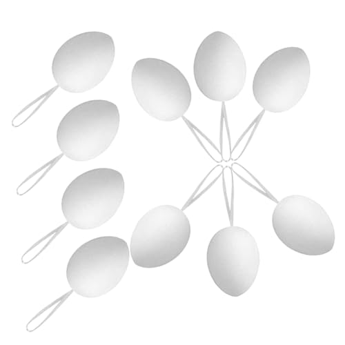 GOOHOCHY 36pcs Graffiti Easter Eggs Graffiti Egg Hanging Egg Decor Fake Egg Props Easter Egg Decors Easter Crafts Decorative Eggs Simulation Egg Decor Blank Egg Decorations White Plastic
