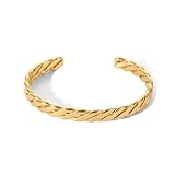 Grand classique de la mode le Bracelet Jonc Empilable possède les dimensions suivantes : Largeur suivant le model de 4 à 10 mm et diamètre 6,2 Cm qui conviendra aux femmes et aux adolescentes avec des poignets de 18 à 22 cm (taille M). Idéal seul ou pour du layering avec d’autres bracelets