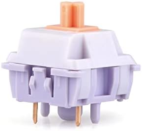 EPOMAKER Wisteria Tactile Mechanical Keyboard Switches Set, 5 Pin...