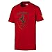 PUMA Men's Scuderia Ferrari Big Shield TEE, Rosso Corsa, X-Large