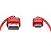 Produktbild equinux tizi flip  Micro-USB (1m, rot), Daten- und Ladekabel mit doppelseitigen, reversiblen Steckern. Micro-USB- und USB-A-Stecker beidseitig steckbar. Kabel mit umkehrbaren Micro-USB-Anschlüssen.