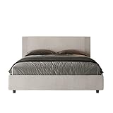 Letti Bonussi Letto Matrimoniale 160x190 cm con Rete e Contenitore Rosal Norris 01 Labirinto 01
