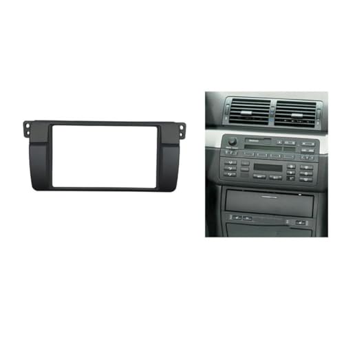 Cadre de façade d'autoradio E46 support de fixation console centrale pour GPS 1998-2005 - 3
