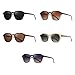 ZHZJQE Sunglasses Polarized Women Frame Acetate Sun Glasses Men Outdoor Shades Grey Brown