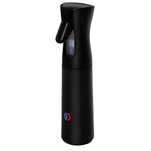 OFFIDIX Spray Bottles for Hair,300ML Continuous Spraying Black Hairdressing Spray Bottle Stylist Sprayers Salon Barber Hair Tools Water Sprayer Hair Spary Bottle Misting Spray Bottle for Hair (Black)