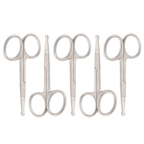SET OF 5 PIECES SAFETY NOSE MUSTACHE SCISSOR