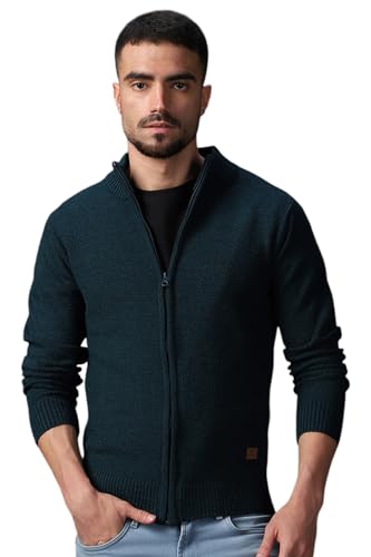 Image of High Star Men Acrylic Knitted Regular fit Highneck Full Sleeves Sweaters 28