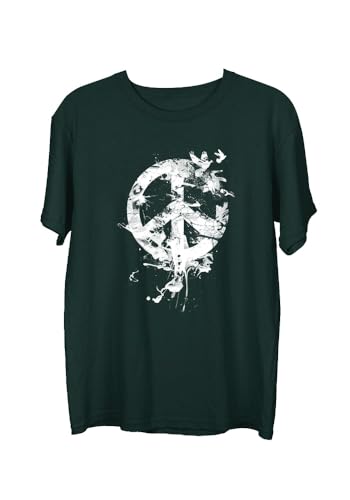 Image of Wear Your Opinion Mens S to 5XL Graphic Printed T-Shirt (Design: Peace Bird)