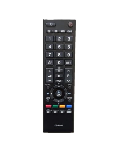 Image of CT-90454 Universal Remote Control Compatible with Toshiba LED LCD TV | Replacement TV Remote | Infrared Remote Control for Toshiba Television