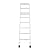 8 Steps Wall-Mounted Attic Ladder, 440lbs Retractable Folding Attic Staircase, Wall Mounted Folding Loft Ladder w/Pull Down System for Factory Buildings Garages & Rooftops (White)